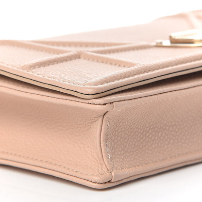 Christian Dior Grained Calfskin Diorama Wallet on Chain Pouch Nude 6 of 10