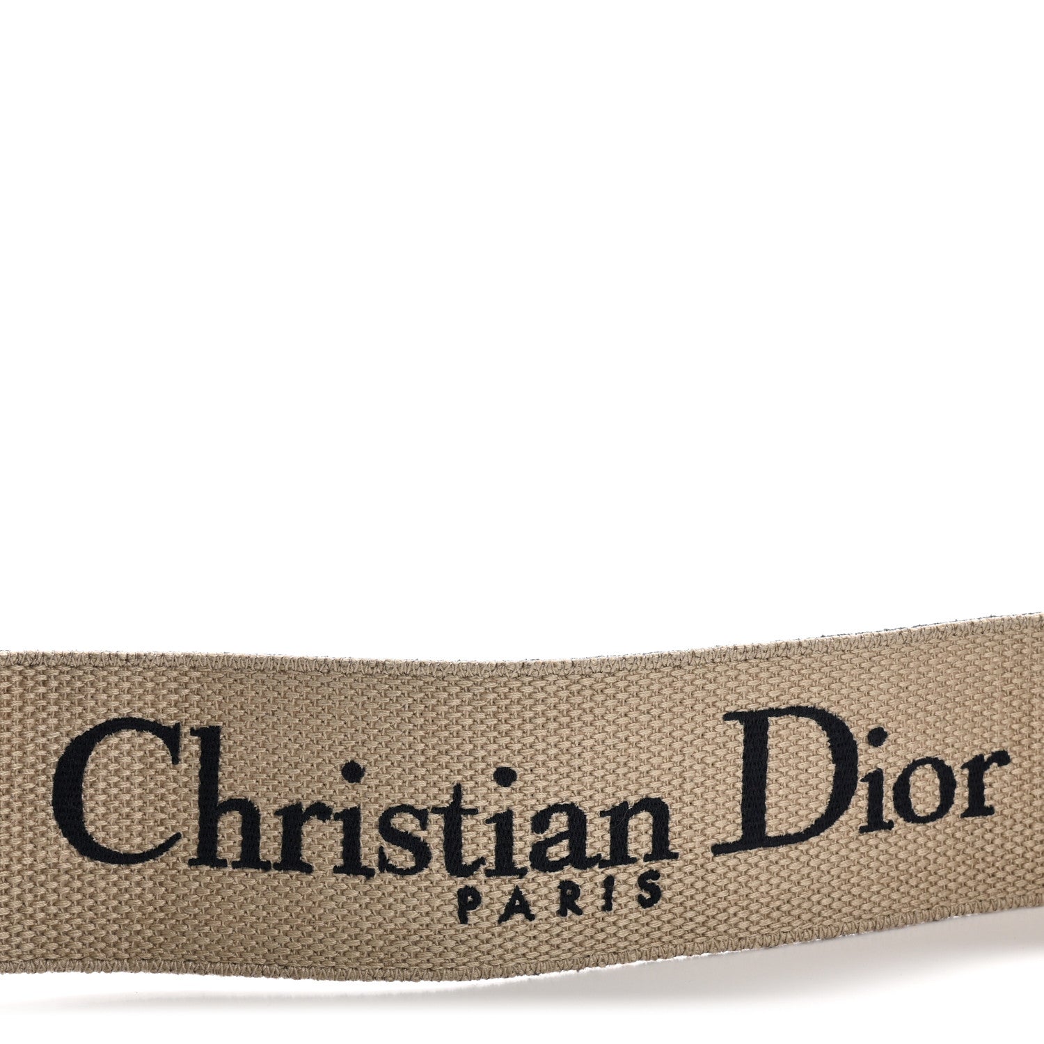 Christian Dior Canvas Embroidered Shoulder Strap Black 4 of 6