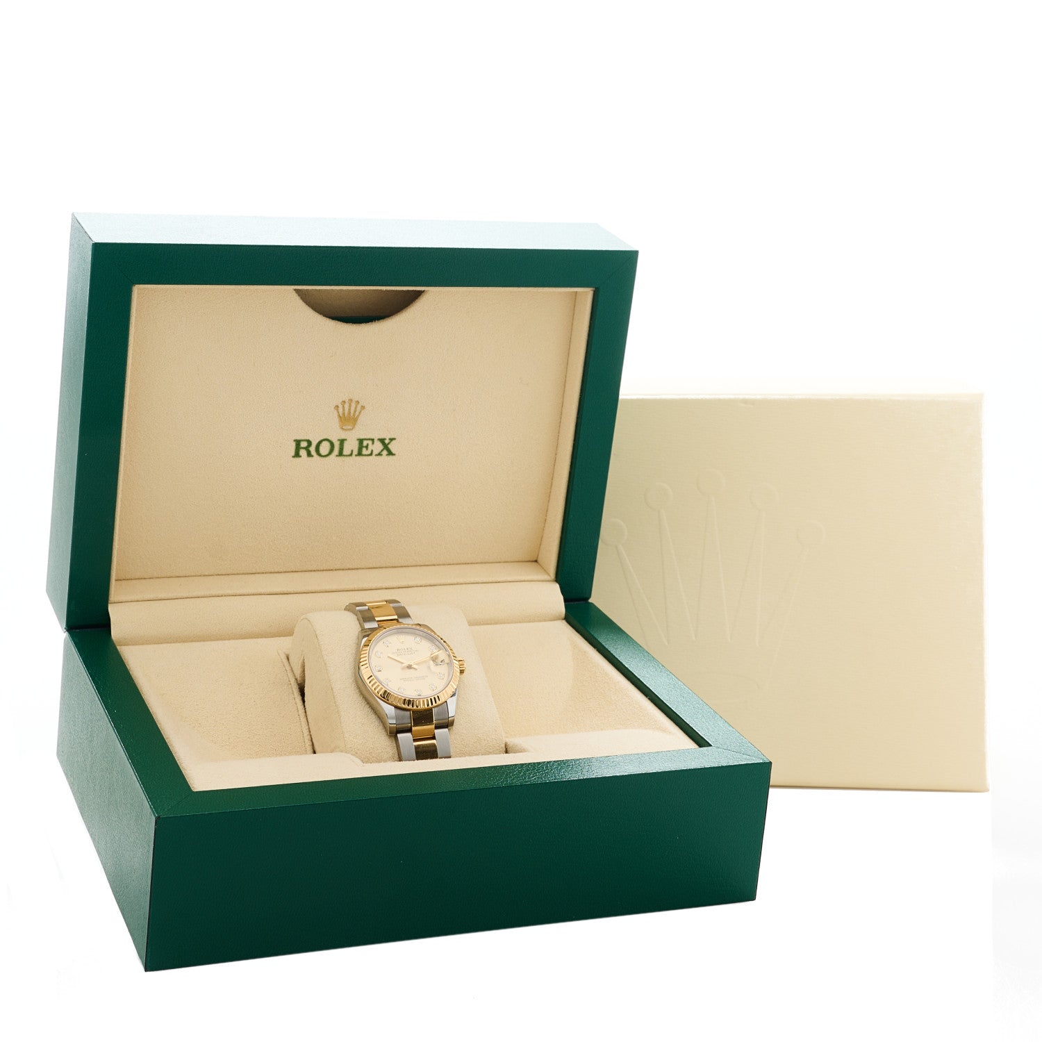 Rolex Stainless Steel 18K Yellow Gold Diamond 31mm Oyster Perpetual Datejust Watch Champagne 278273 5 of 5