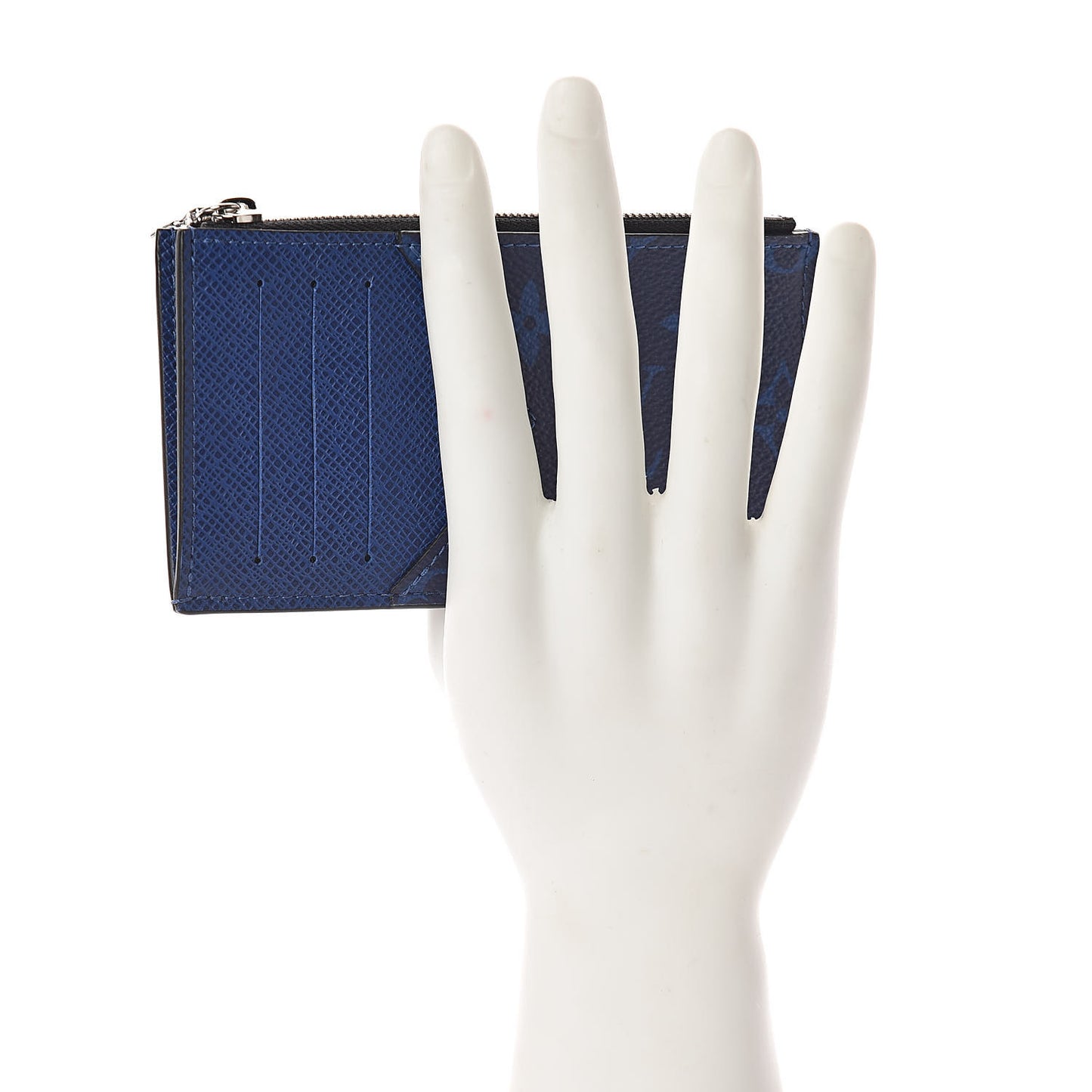 Monogram Taiga Coin Card Holder Cobalt