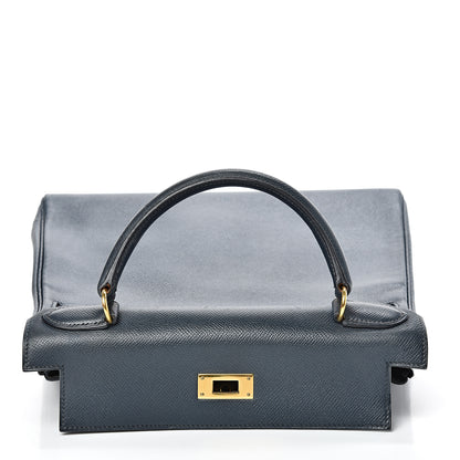 Hermes Courchevel Retourne Kelly 28 Bleu Marine 14 of 48