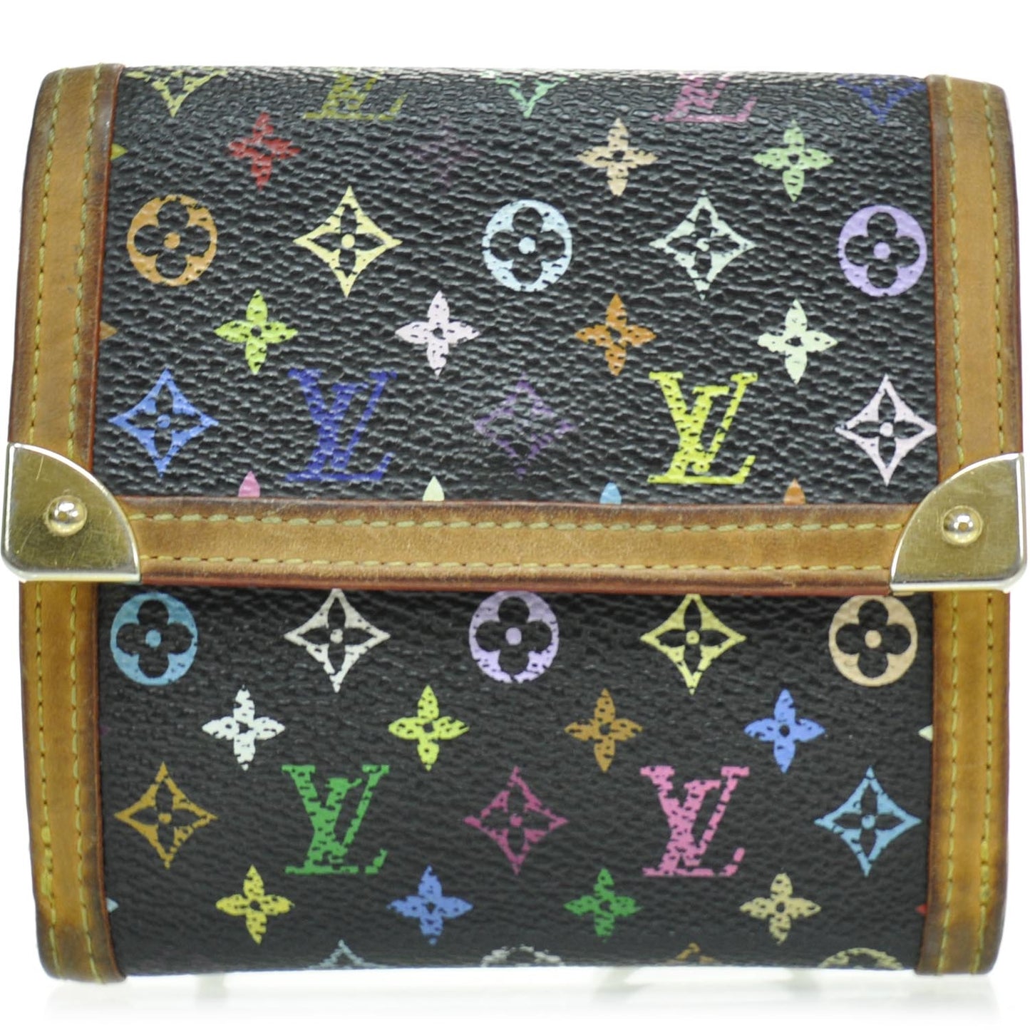 Monogram Multicolor Porte-Monnaie Billets Wallet Black