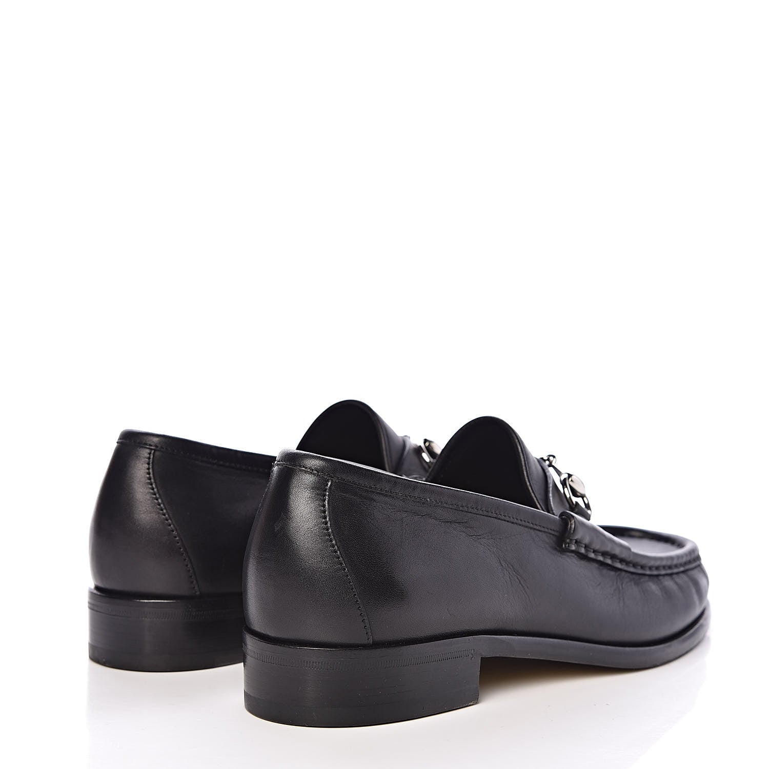 Gucci Calfskin Mens 1953 Horsebit Loafers 7.5 Black 4 of 12