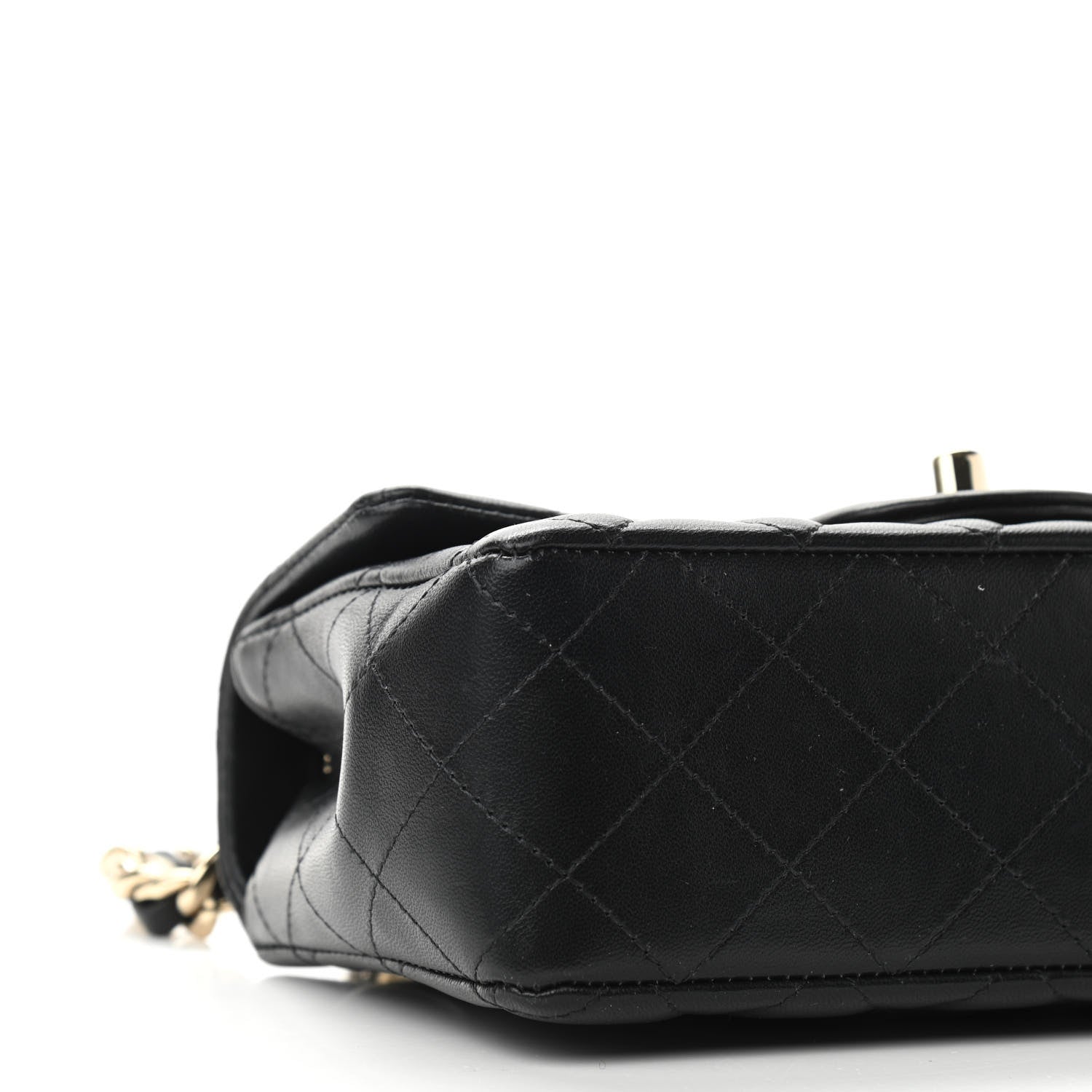 Chanel Lambskin Quilted Mini Coco Charms Rectangular Flap Black 5 of 14