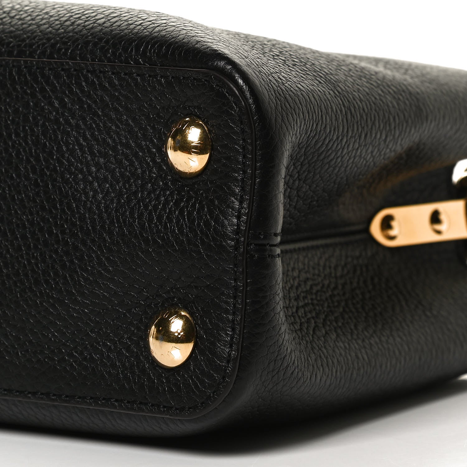 Louis Vuitton Taurillon Capucines BB Black 10 of 11
