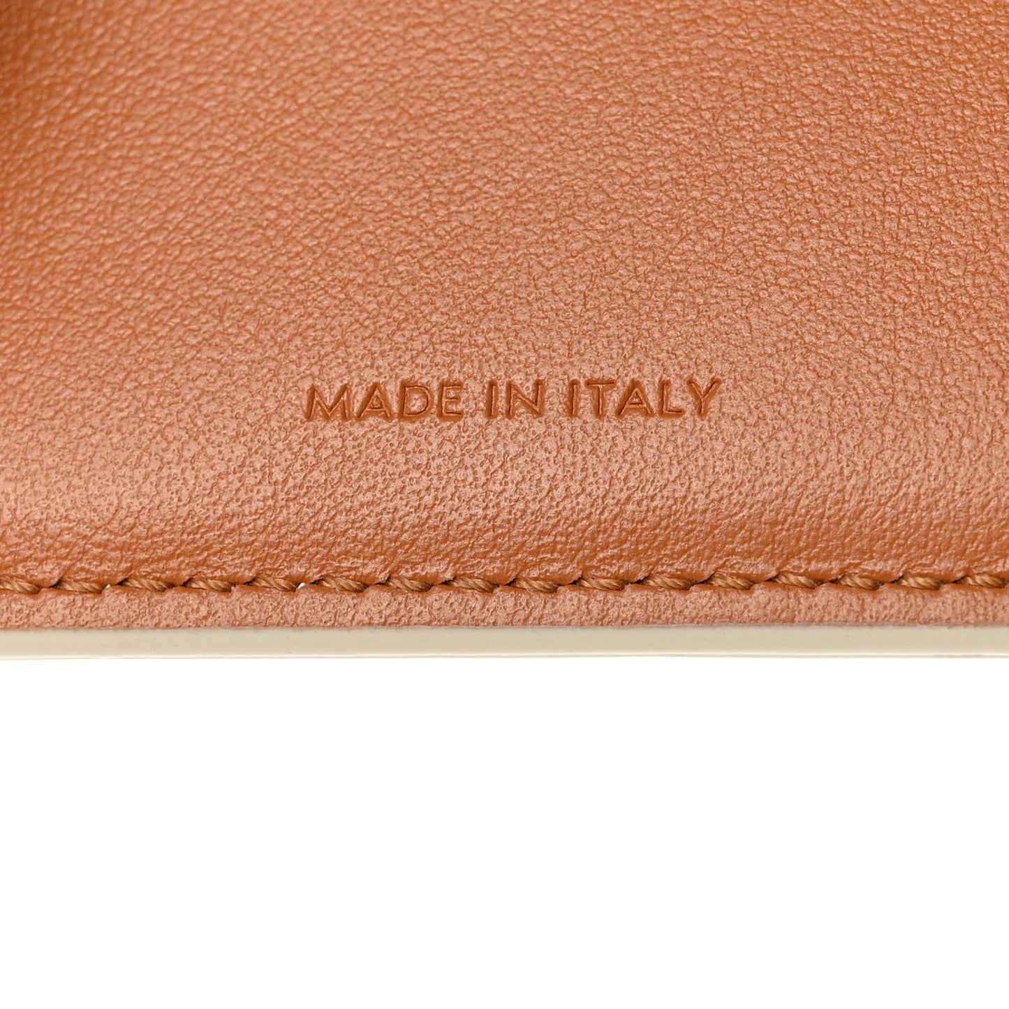 Triomphe Canvas Compact Wallet With Coin Purse White