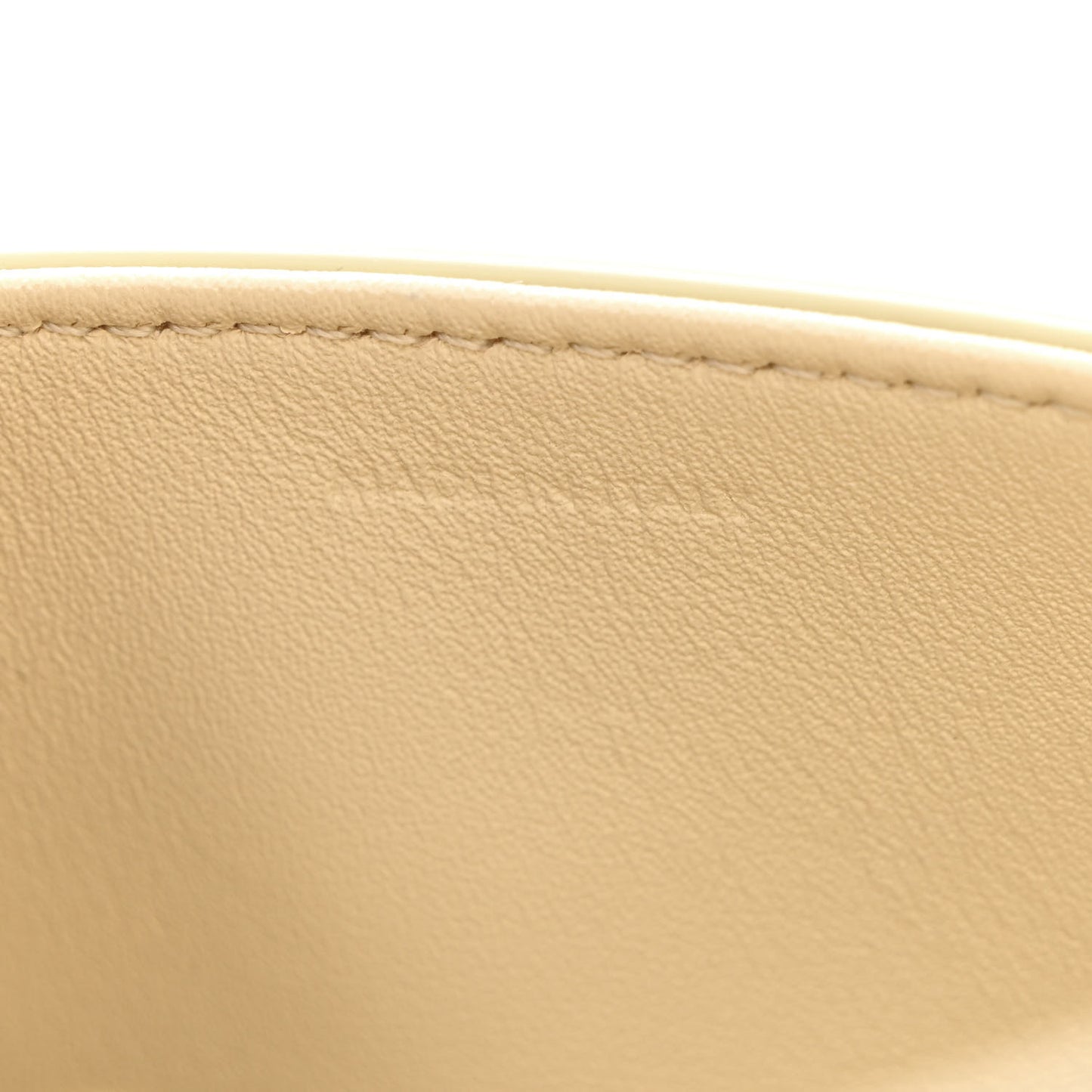Natural Calfskin Triomphe Shoulder Bag White