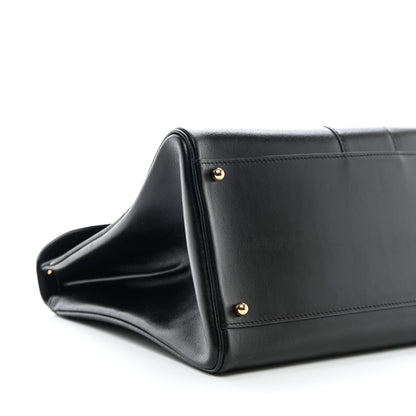 Delvaux Box Calfskin MM Brillant Satchel Black 9 of 10