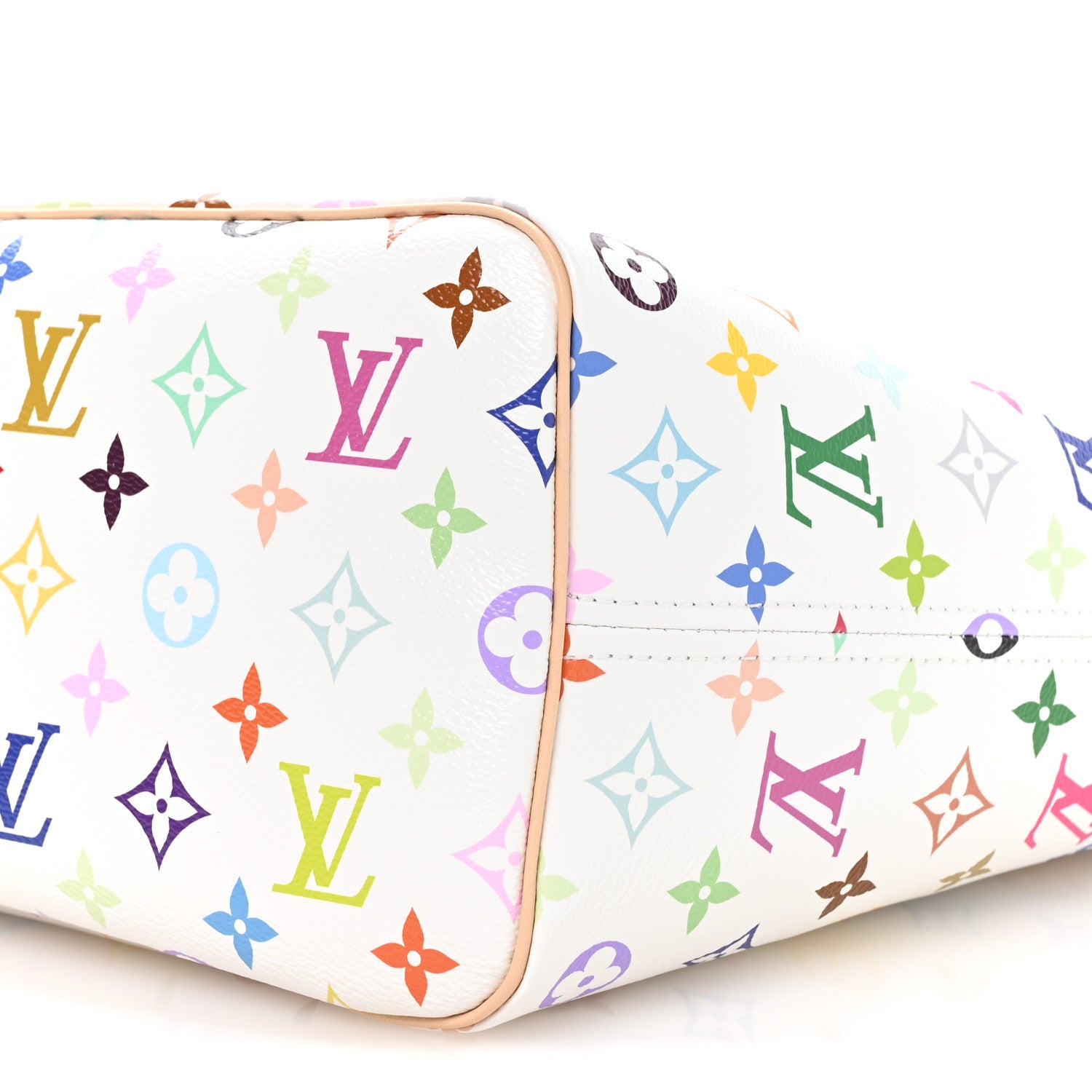 Louis Vuitton LV X TM Monogram Multicolor Neverfull MM White 9 of 10