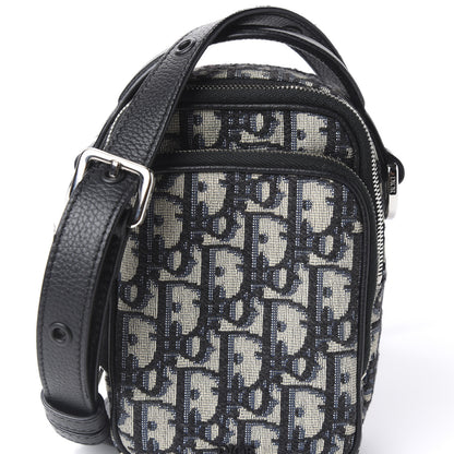 Christian Dior Oblique Crossbody Bag Blue 8 of 10