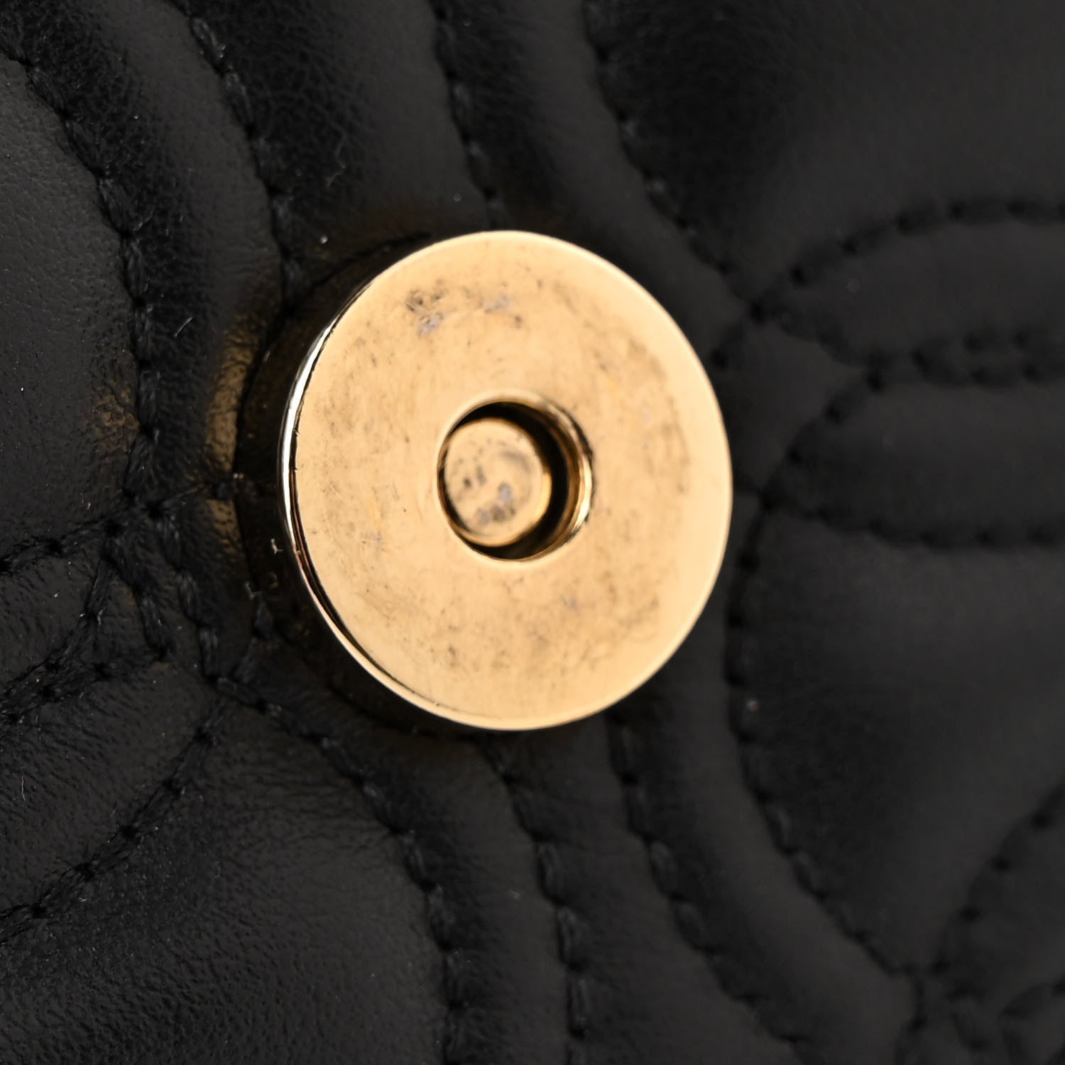 Salvatore Ferragamo Calfskin Quilted Gancini Mini Bag Black 9 of 12