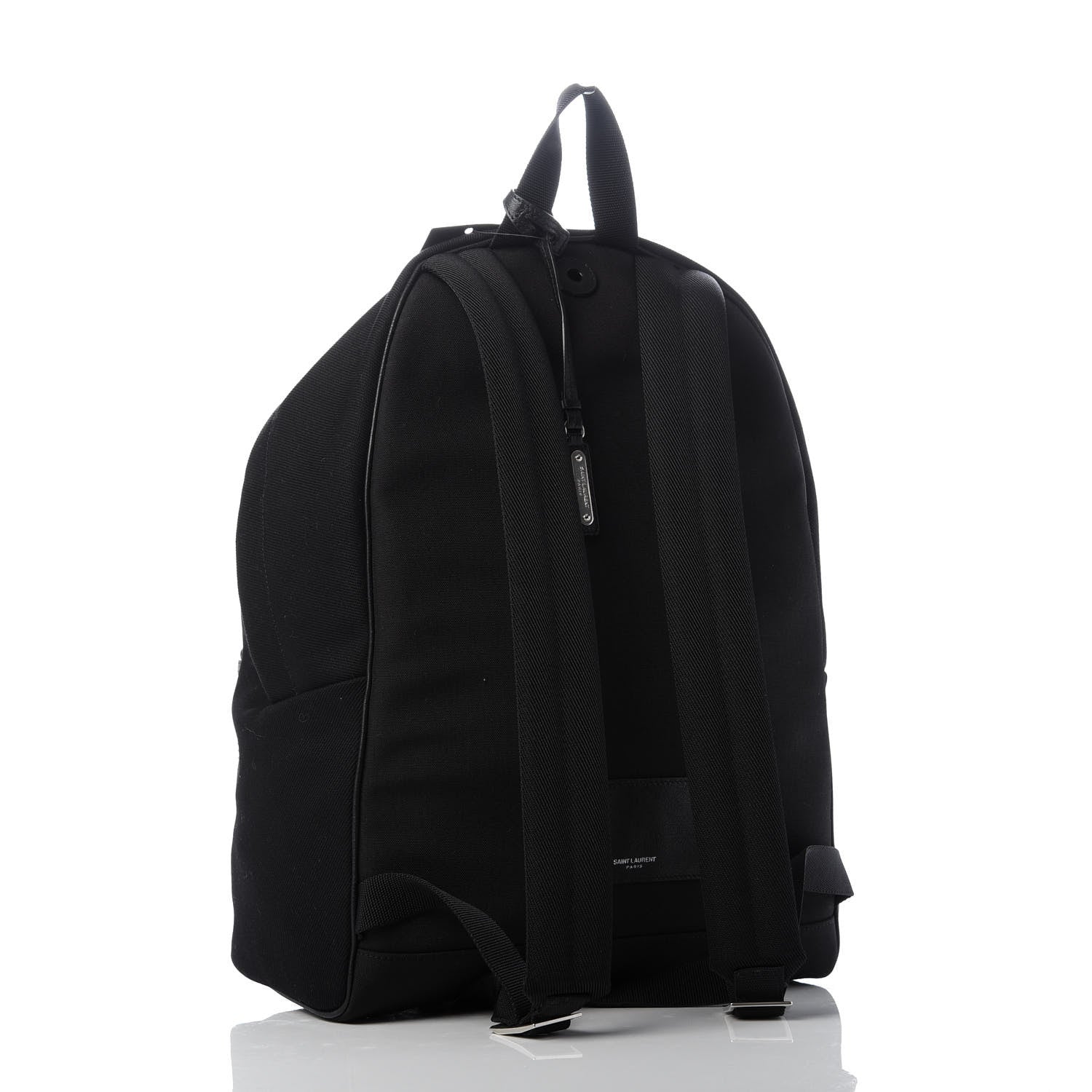Saint Laurent Canvas City Studded Backpack Black 5 of 16
