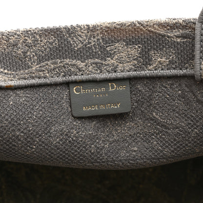 Christian Dior Canvas Embroidered Medium Dioriviera Toile De Jouy Reverse Book Tote Gray 6 of 10