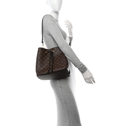 Louis Vuitton Monogram Neonoe MM Black 2 of 10