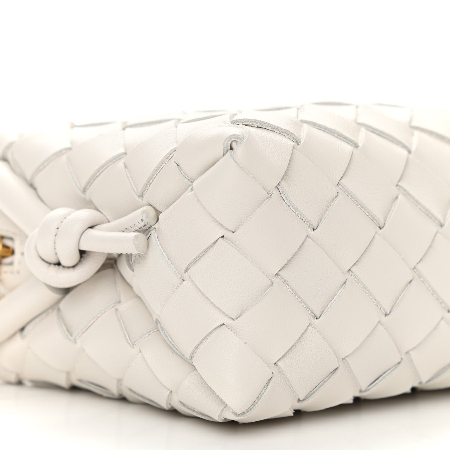 Bottega Veneta Nappa Intrecciato Mini Loop Camera Bag White 8 of 9