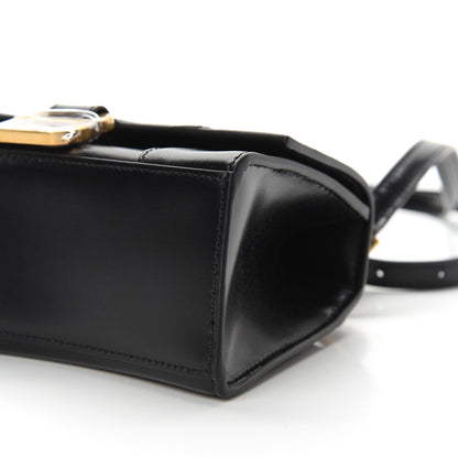 Balenciaga Shiny Box Calfskin Hourglass Top Handle Bag XS Black 9 of 9