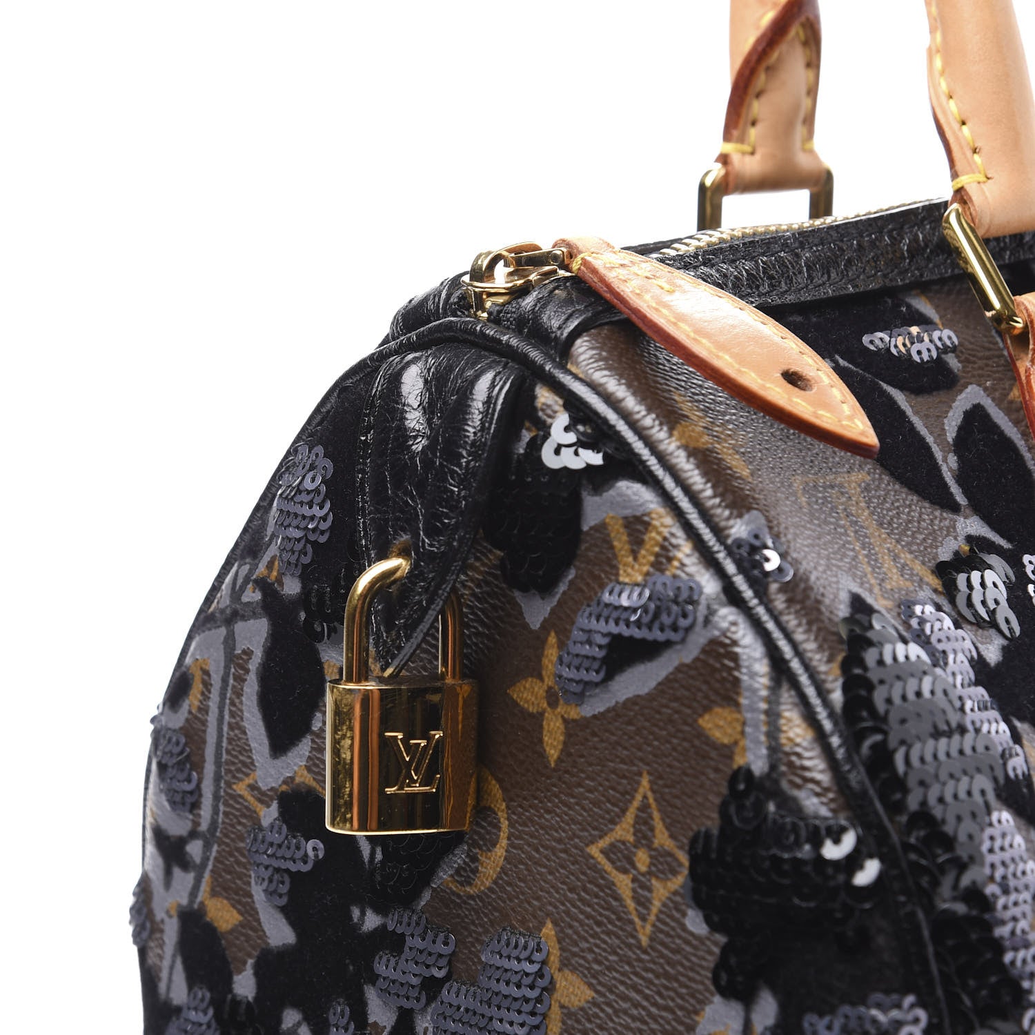 Louis Vuitton Monogram Fleur De Jais Sequins Speedy 30 10 of 12