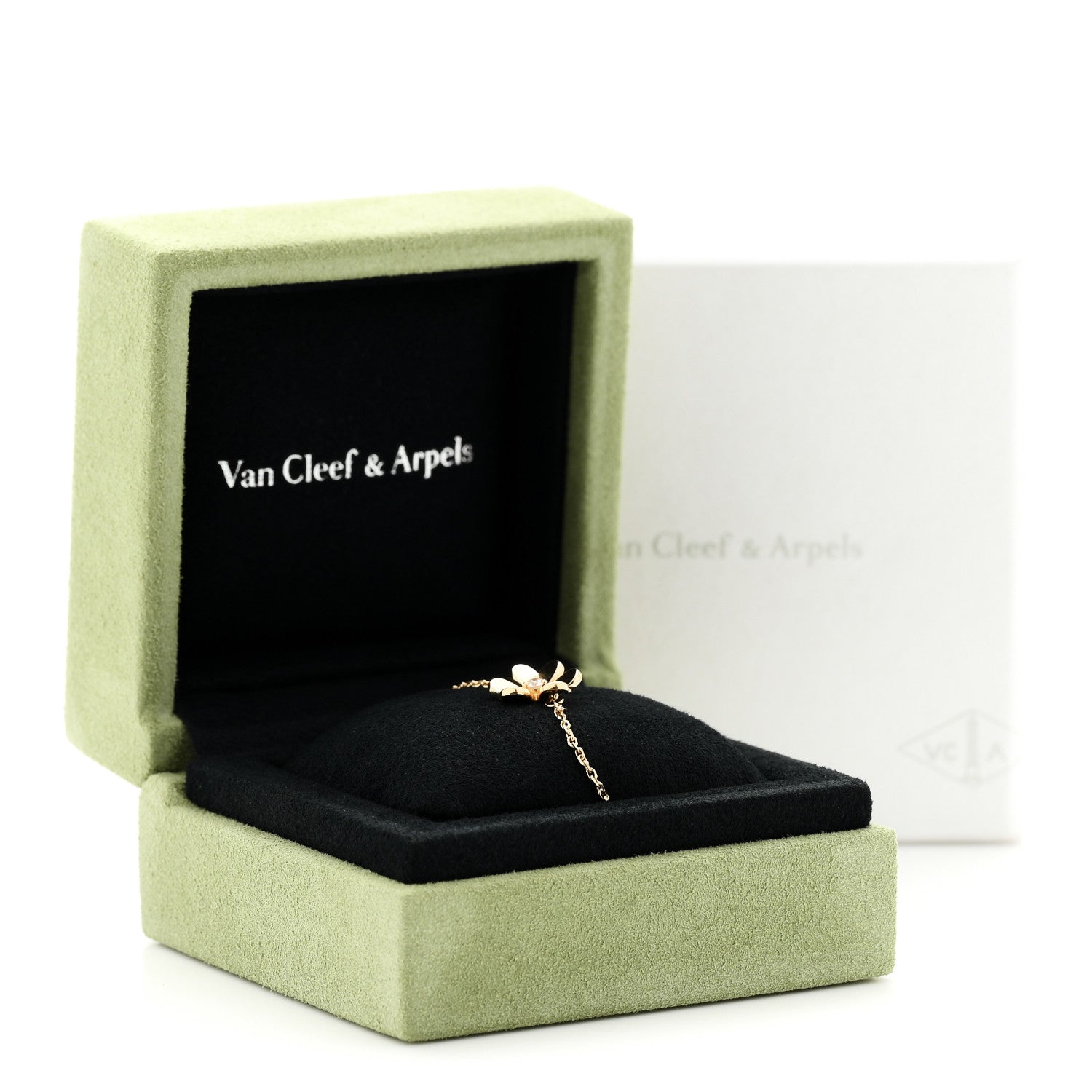 Van Cleef & Arpels 18K Yellow Gold Diamond Mini Frivole Bracelet 5 of 5