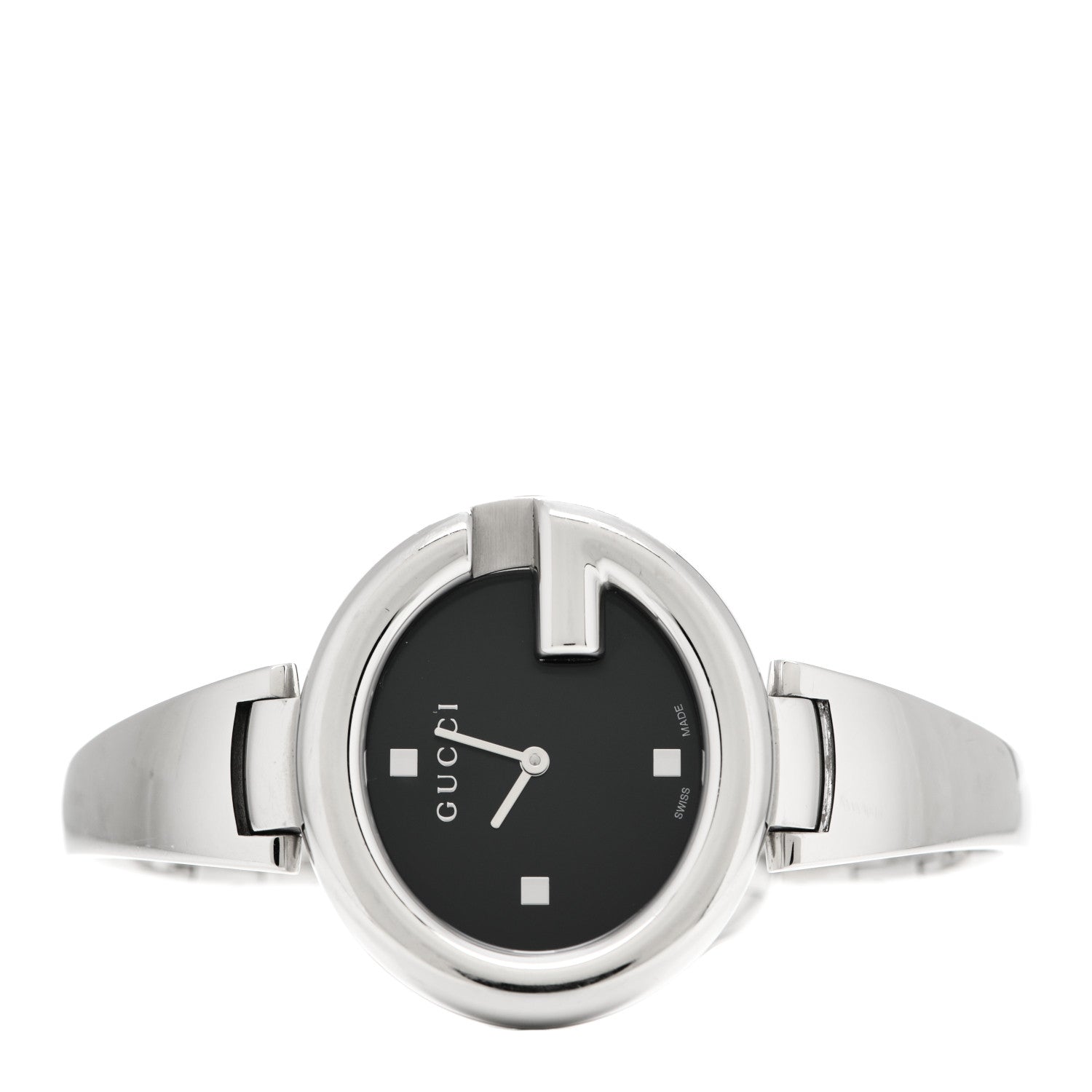 Gucci Stainless Steel 36mm Guccissima Quartz Watch Black 2 of 6