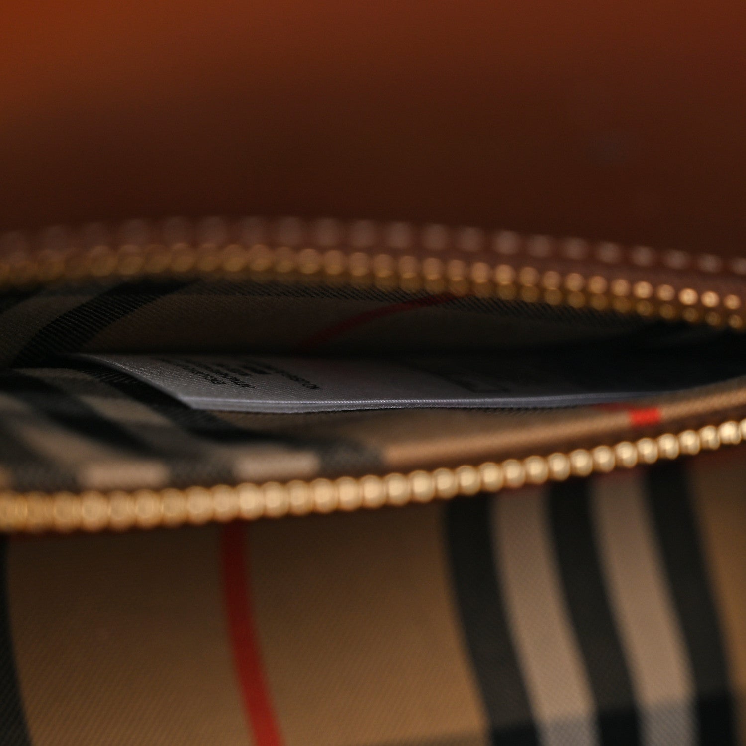 Burberry Calfskin Vintage Check Mini Two Handle Title Bag Black 7 of 13