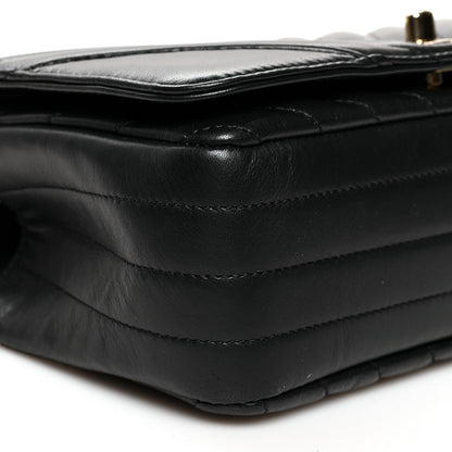 Chanel Calfskin Chevron Quilted Mini Statement Flap Black 9 of 10
