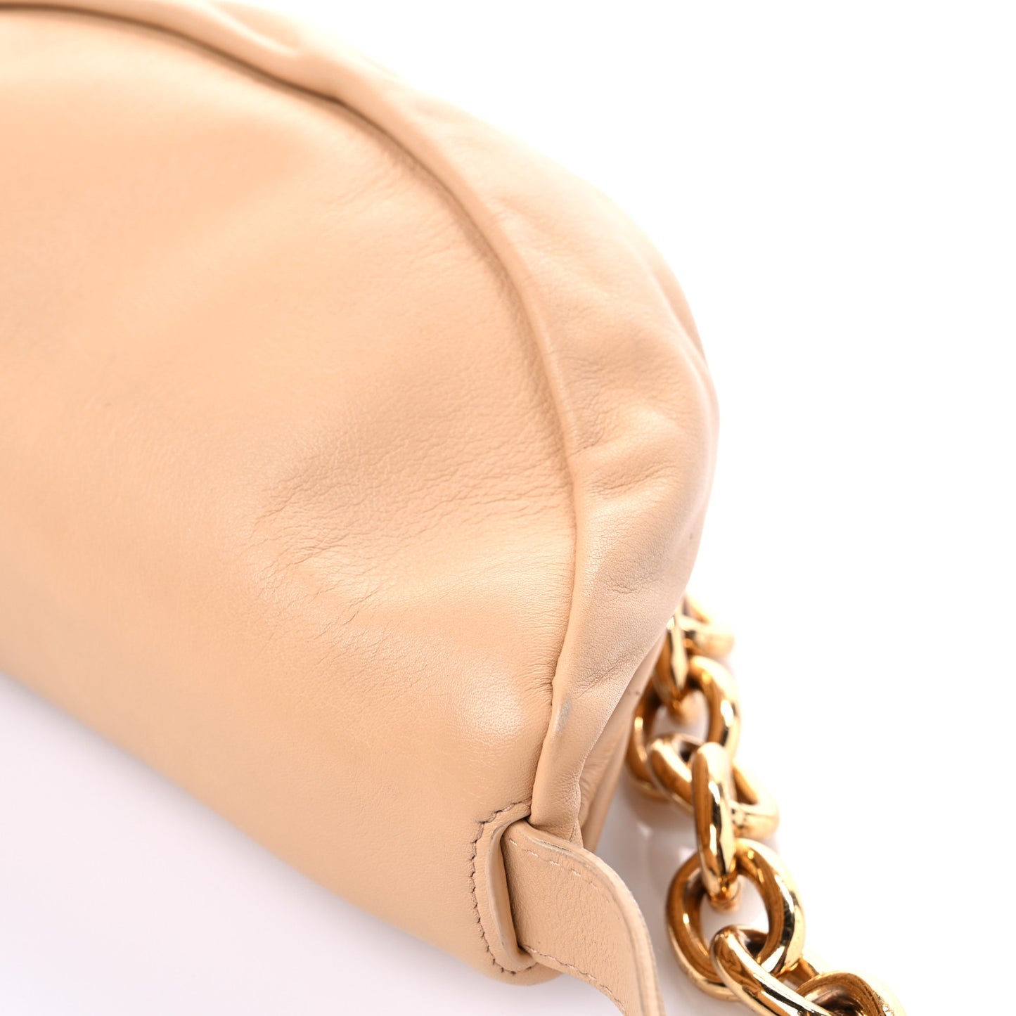 Nappa The Belt Chain Pouch Almond