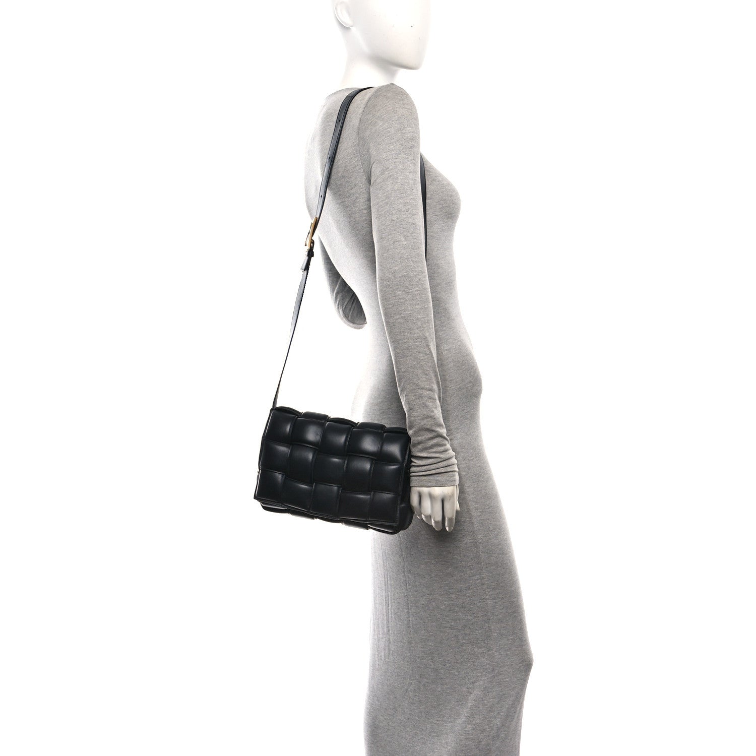 Bottega Veneta Nappa Maxi Intreccio Padded Cassette Crossbody Bag Black Black 2 of 10