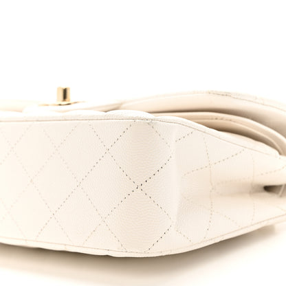Chanel Caviar Quilted Small Double Flap White 10 of 10