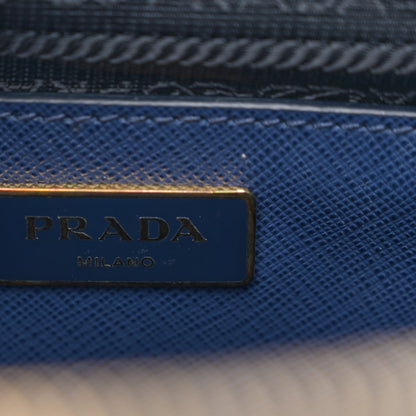 Prada Saffiano Medium Galleria Double Zip Tote Bluette 8 of 16