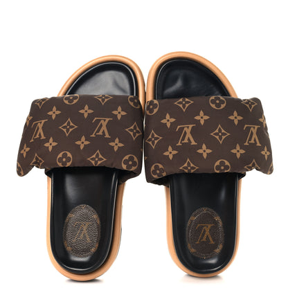Louis Vuitton Nylon Monogram Pool Pillow Comfort Mule 40 Cacao Brown 2 of 10