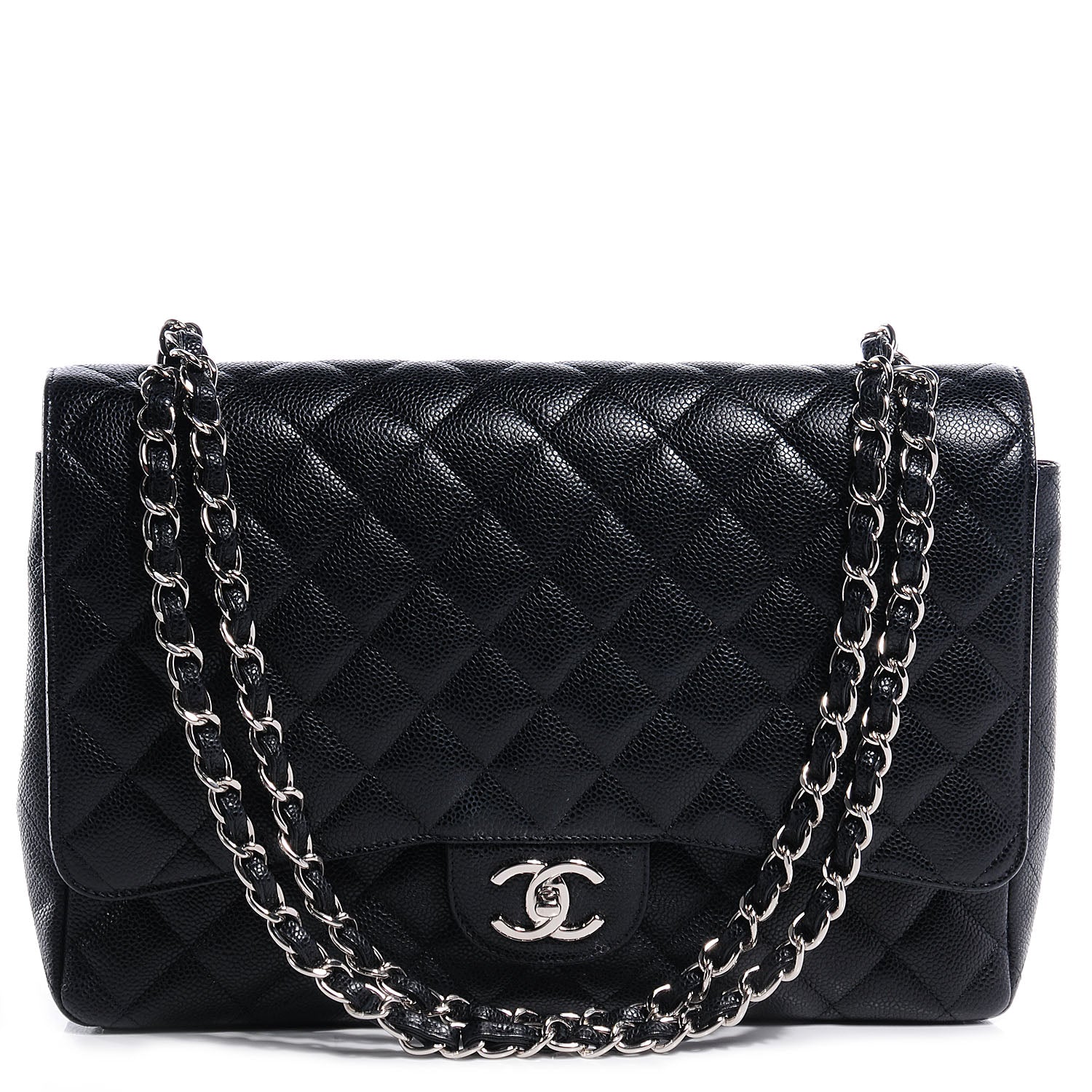 Chanel Caviar Quilted Maxi Double Flap Black 1 of 8