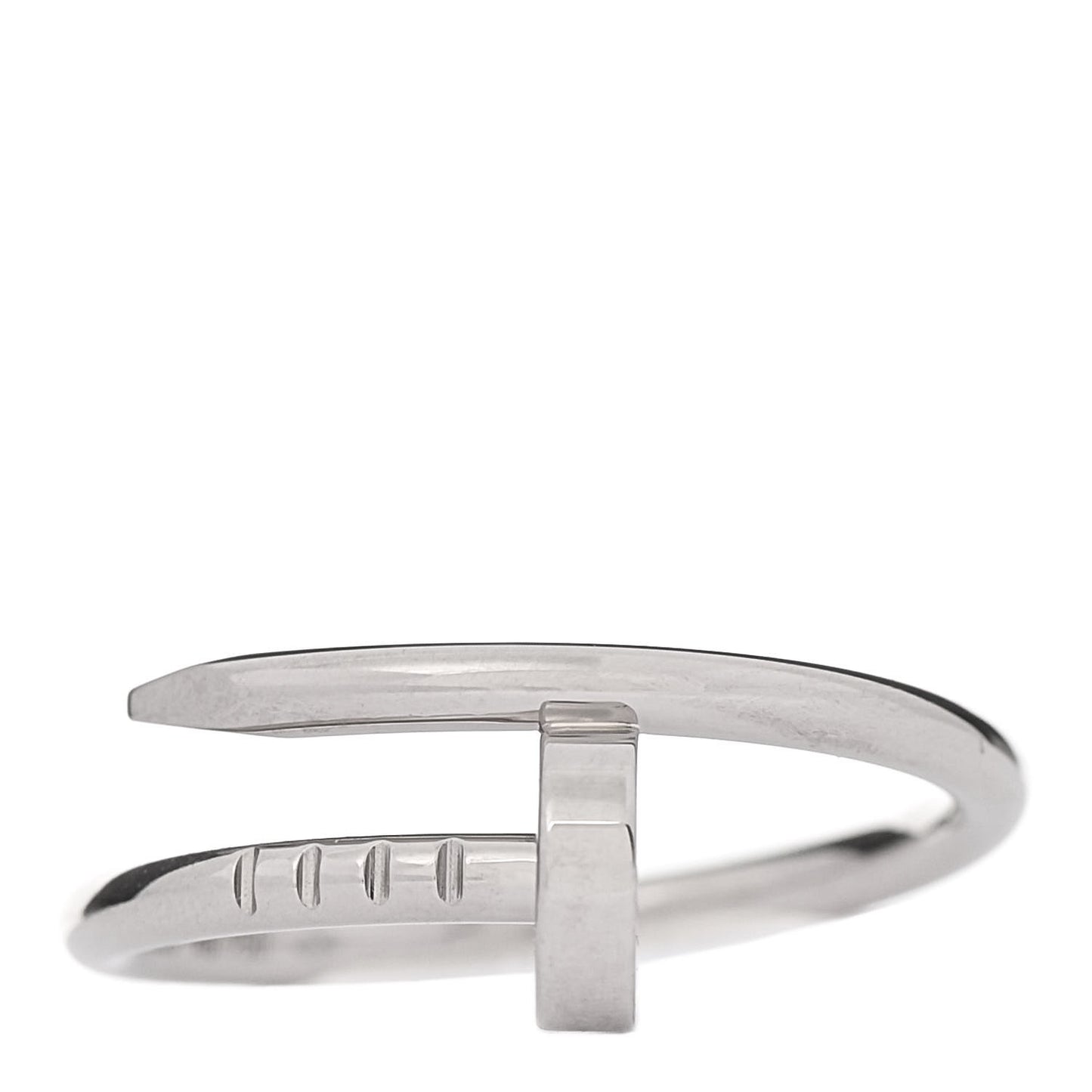 18K White Gold Small Juste Un Clou Ring 48 4.5