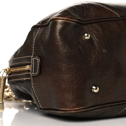 Gucci Metallic Capri Large Bowler Bronze 8 of 13