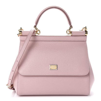 Dolce & Gabbana Dauphine Small Miss Sicily Satchel Rosa Carne 1 of 9