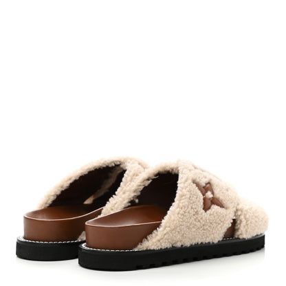 Louis Vuitton Shearling Paseo Flat Comfort Mule 39 Nude 4 of 8