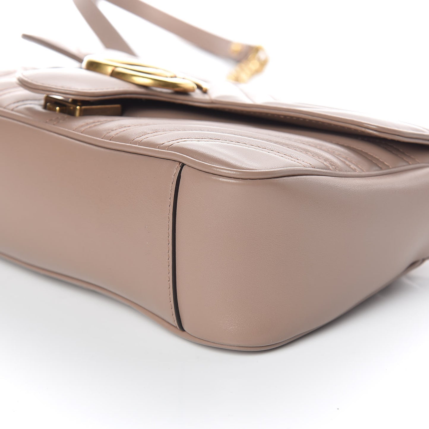 Calfskin Matelasse Small GG Marmont Shoulder Bag Porcelain Rose