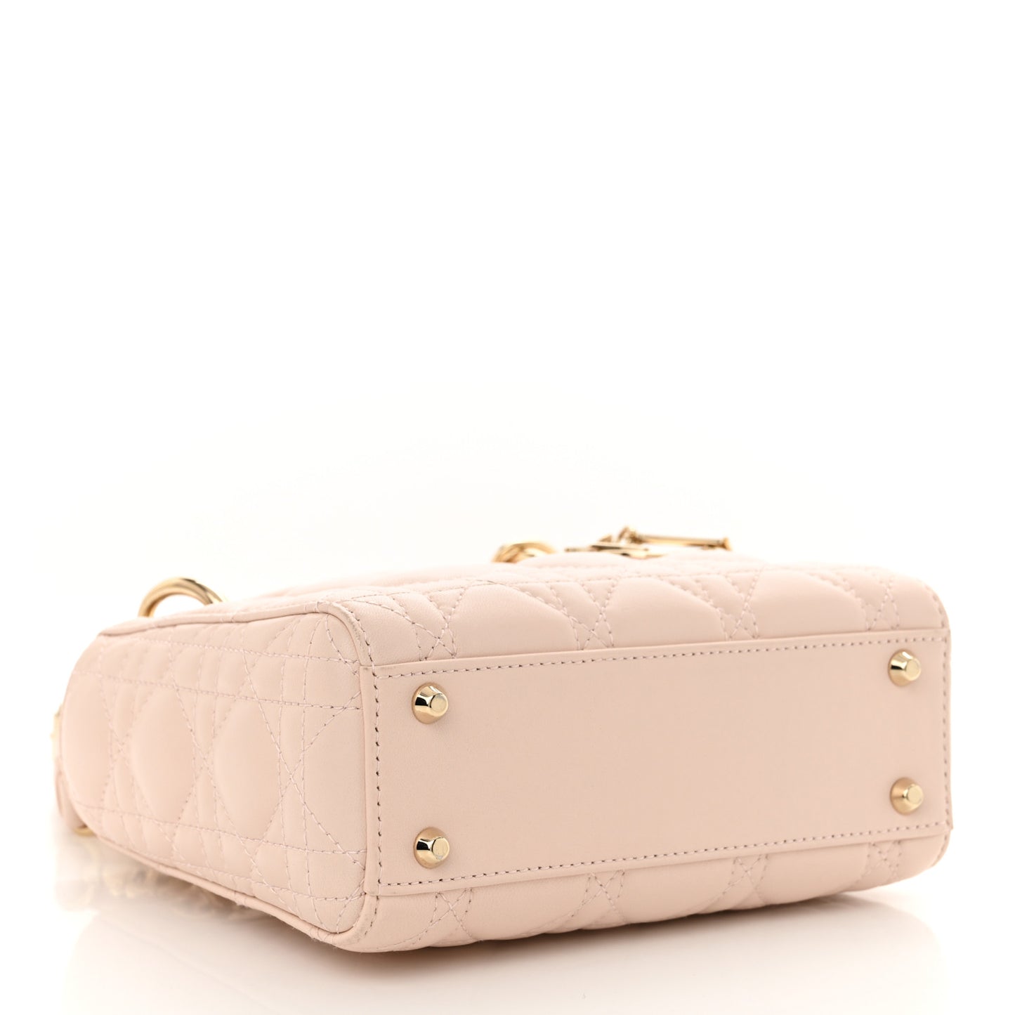 Lambskin Cannage Mini Lady Dior Aesthetic Beige