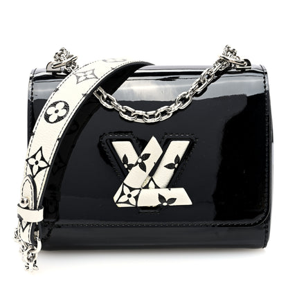 Louis Vuitton Patent Monogram Twist Shoulder Bag PM Black 1 of 10