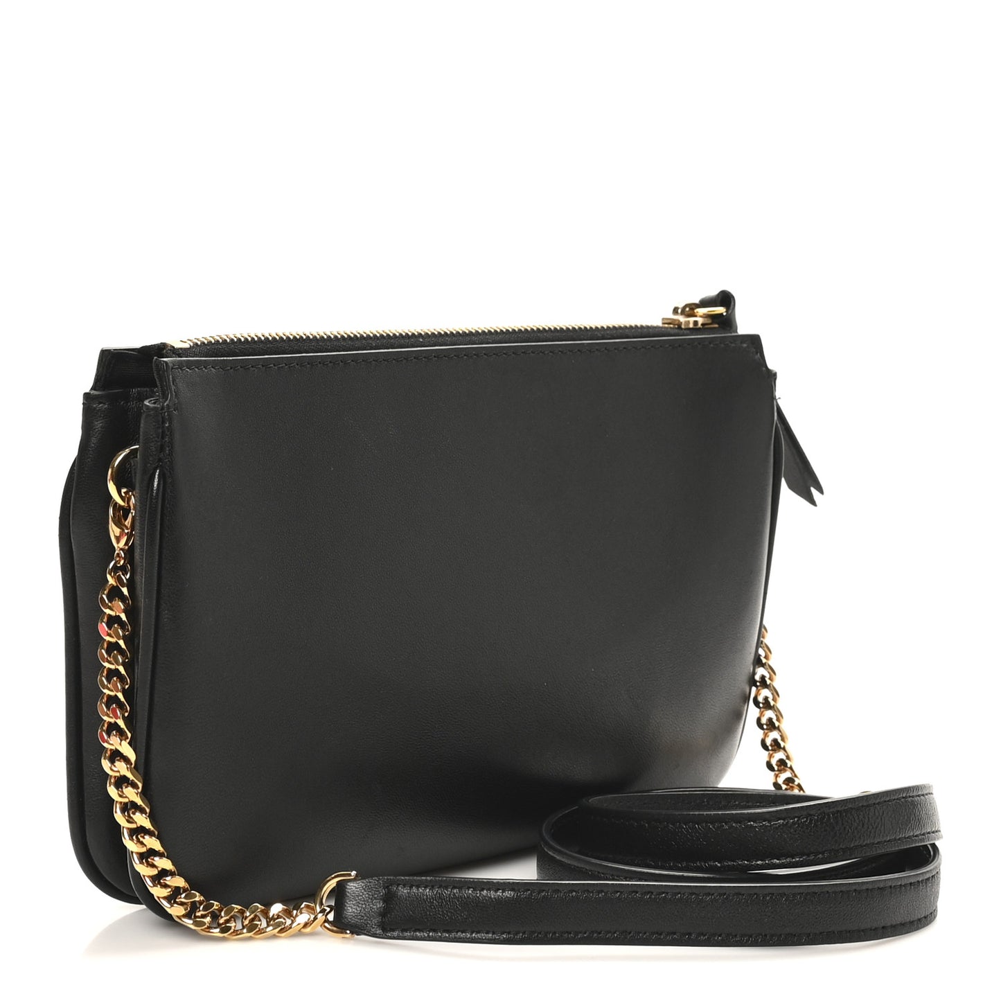 Nappa Quilted La Medusa Shoulder Bag Black