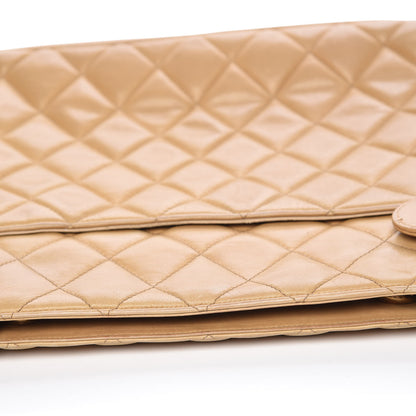 Chanel Lambskin Quilted Tote Beige 11 of 30