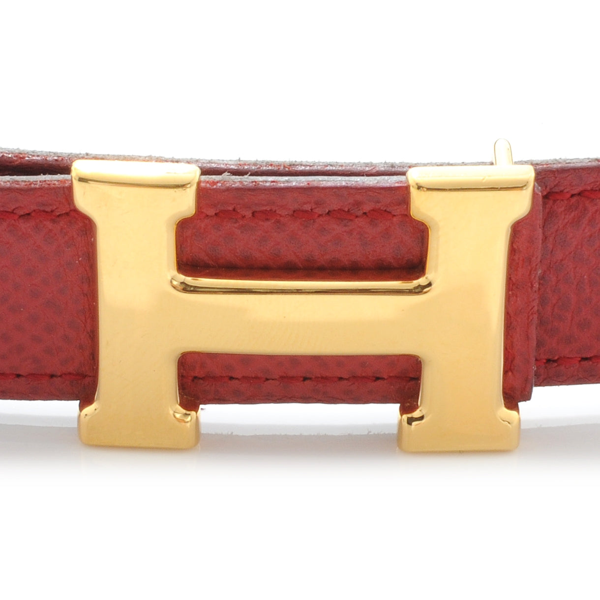 Box Courchevel Reversible Constance 18mm H Belt Rouge Noir 65