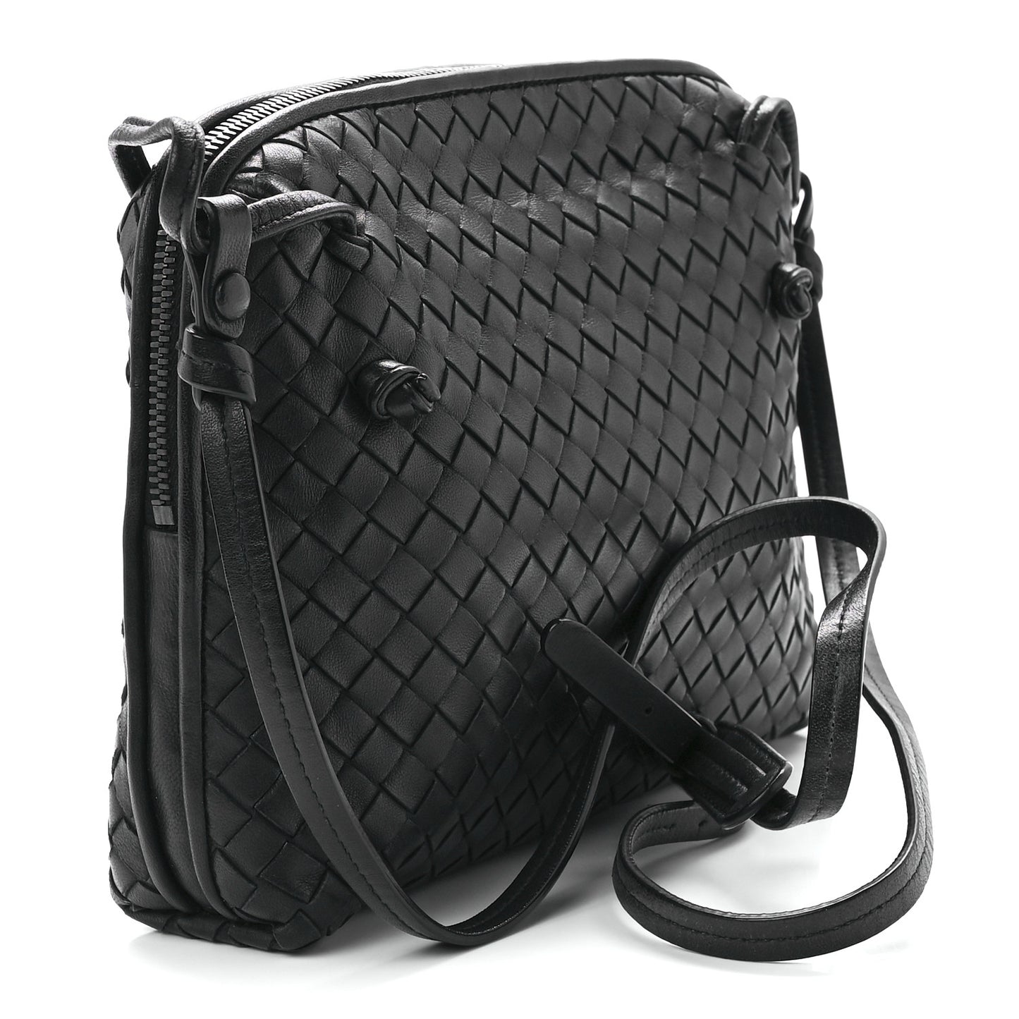 Nappa Intrecciato Nodini Bag Black