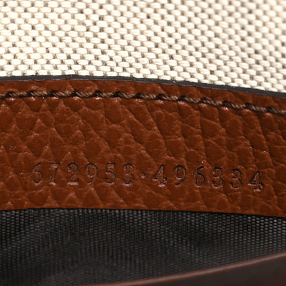 Gucci New Denim GG Monogram Dollar Calfskin Retro Interlocking G Wristlet Pouch Blue Tea Cuir Epilog 7 of 8
