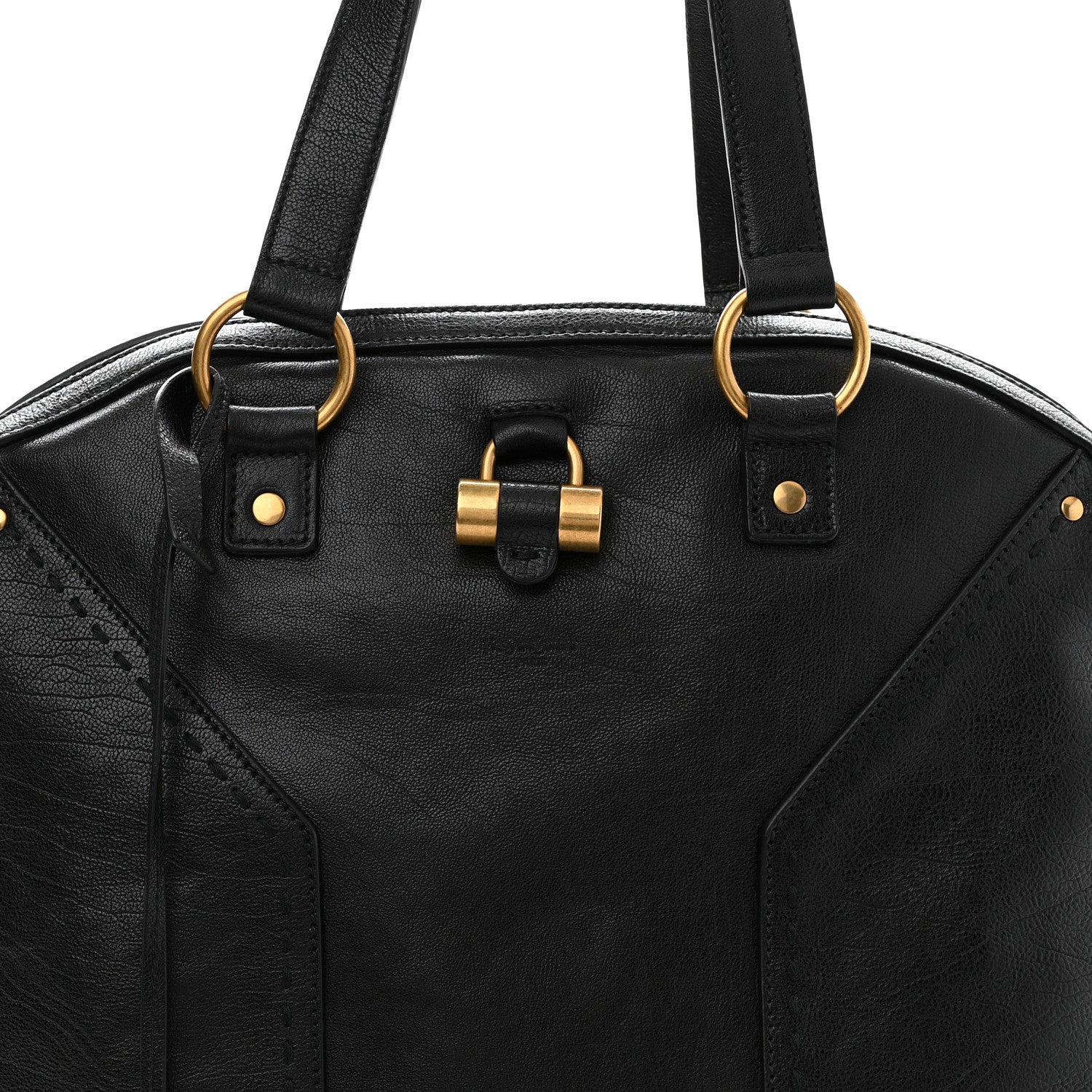 Saint Laurent Calfskin Oversized Muse Black 8 of 10