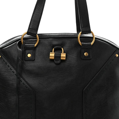 Saint Laurent Calfskin Oversized Muse Black 8 of 10