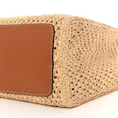 Louis Vuitton Raffia Calfskin Forte Del Marmi OnTheGo MM Natural Fuchsia 11 of 11