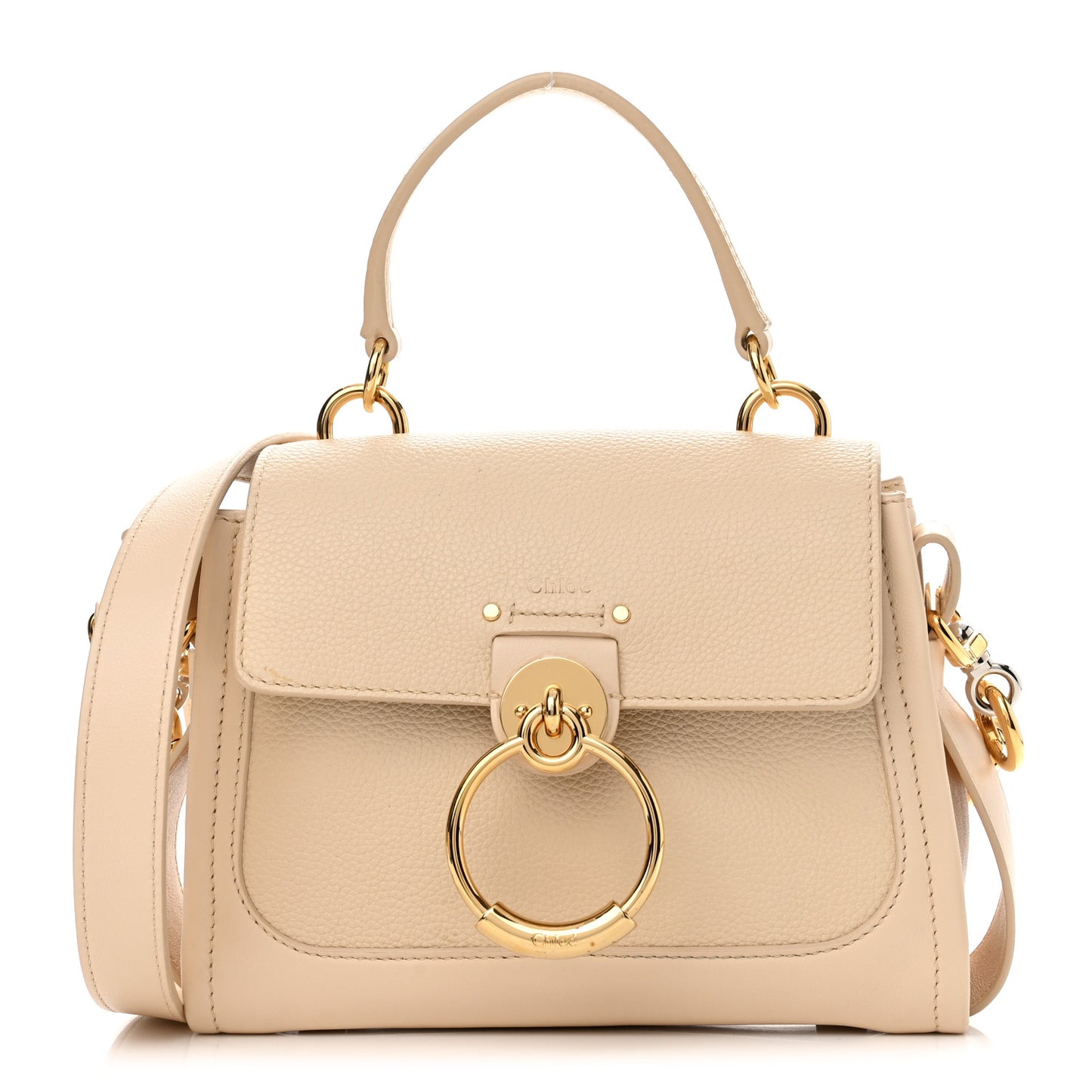 Calfskin Mini Tess Day Bag Sweet Beige