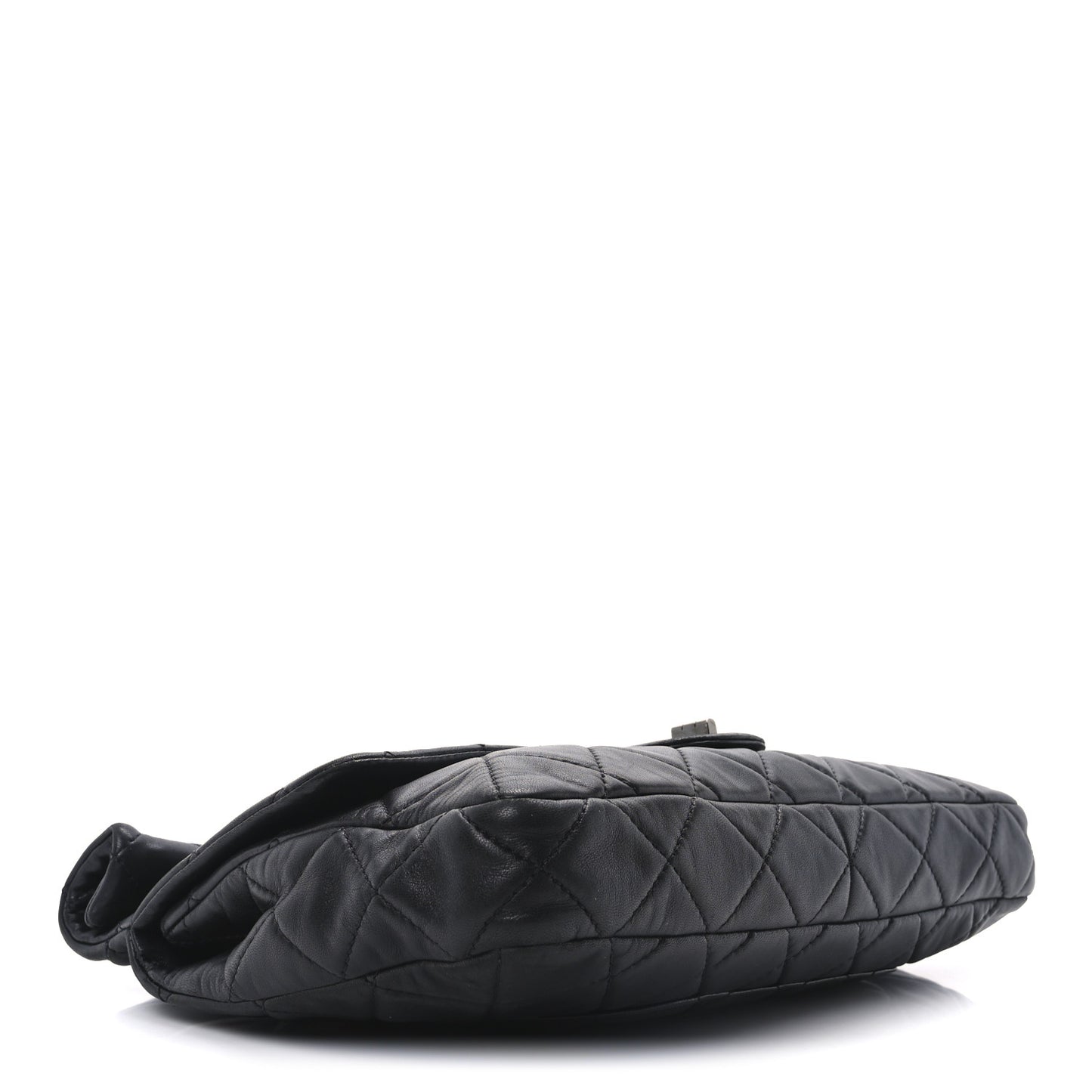 Lambskin Quilted Jumbo Roll 2.55 Reissue Clutch Black
