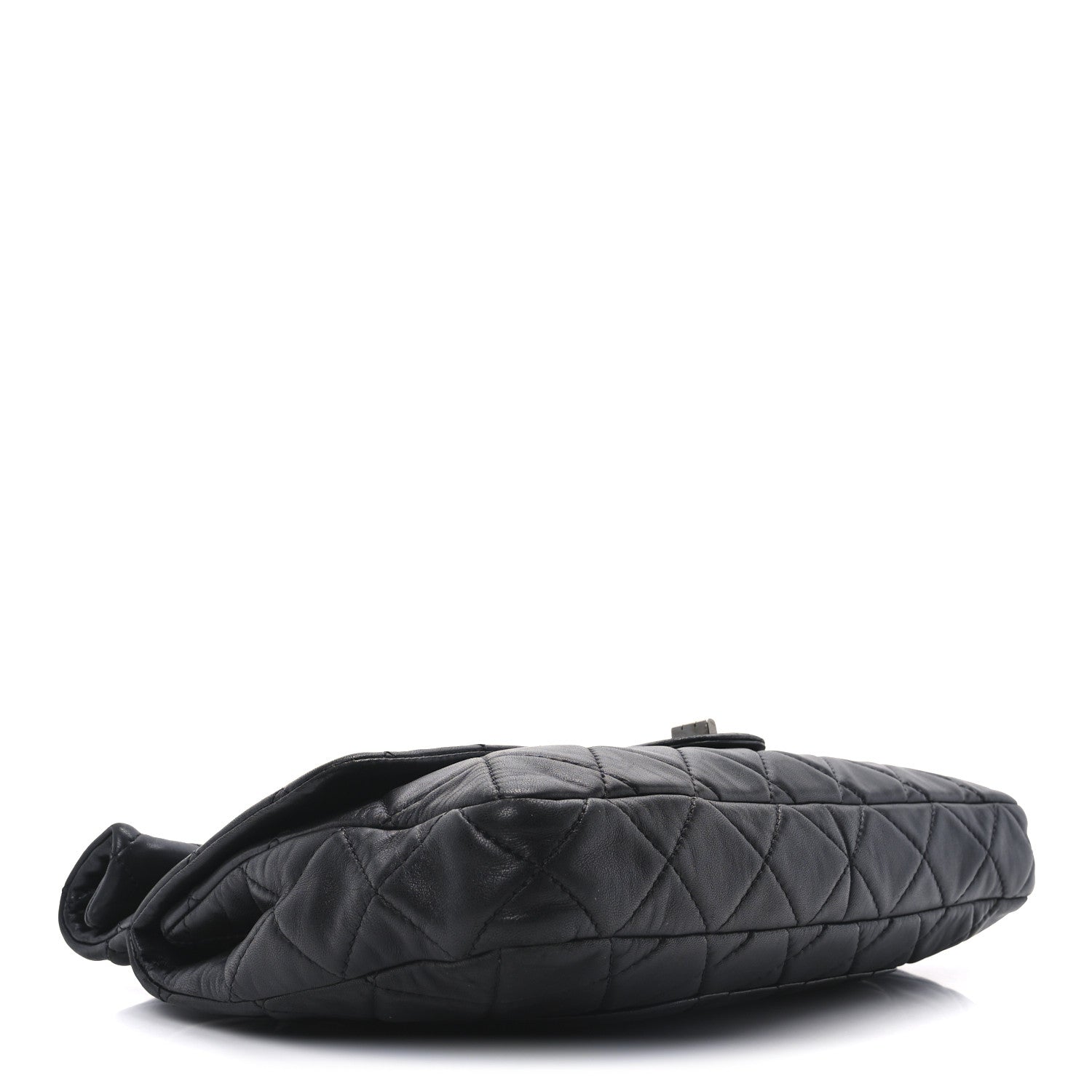 Chanel Lambskin Quilted Jumbo Roll 2.55 Reissue Clutch Black 4 of 10