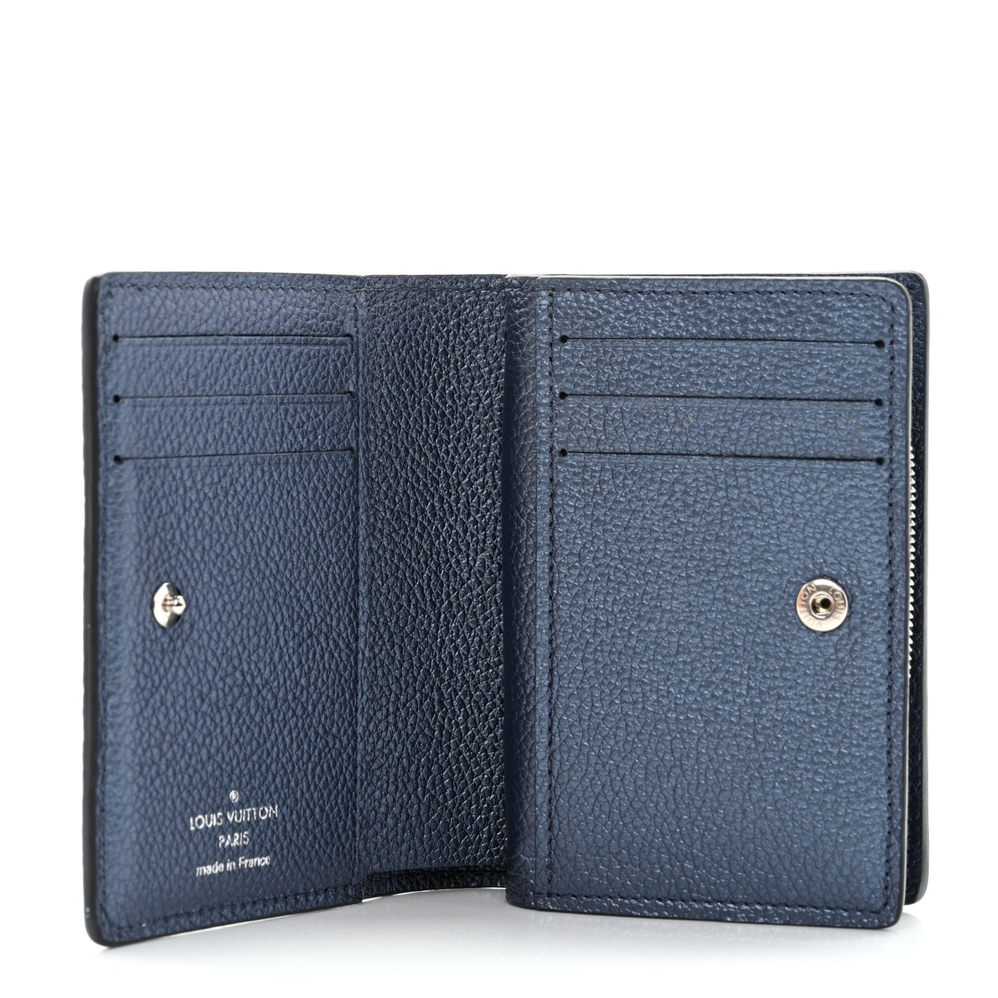 Metallic Empreinte Clea Wallet Navy Nacre